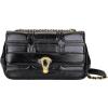 Over Earth Quilted Leather Handbag for Women Chain Crossbody Purse Trendy Shoulder Bags(Black)